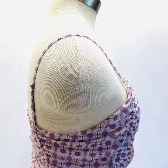 NWT SO GOODS FOR LIFE Juniors Sleeveless Straps Pullover Crop Purple Top Large - Picture 7 of 11